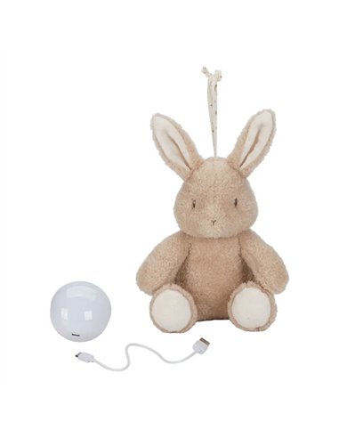 Peluche musicale et lumineuse Lapin - Newborn - little dutch