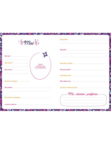 MA PAPETERIE CRÉATIVE - MON CARNET SECRET BIJOU SCINTILLANT - Auzou