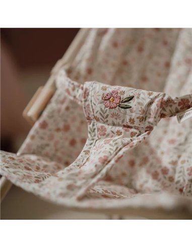 Poussette pour poupée en métal flowers - little dutch