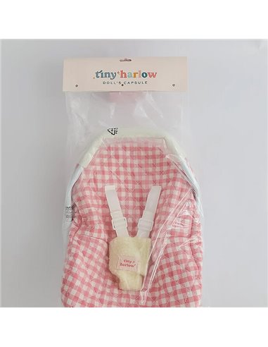 Tiny harlow - cosy siège auto pour bébé - vichy rose