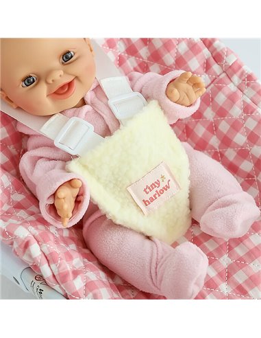 Tiny harlow - cosy siège auto pour bébé - vichy rose