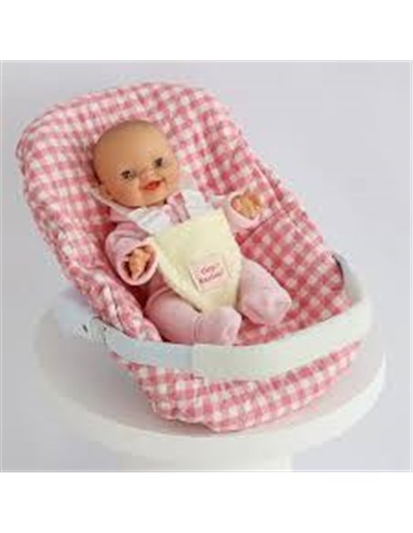 Tiny harlow - cosy siège auto pour bébé - vichy rose