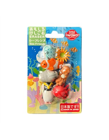 IWAKO puzzle gommes - Les amis des mers