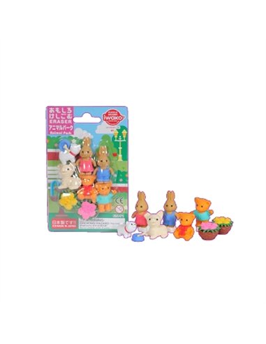 IWAKO puzzle gommes - les animaux du parc