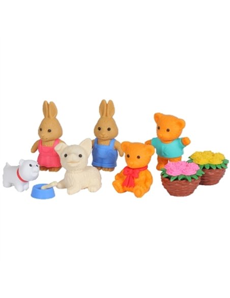 IWAKO puzzle gommes - les animaux du parc