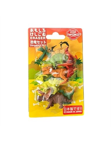 IWAKO puzzle gommes - dinosaures