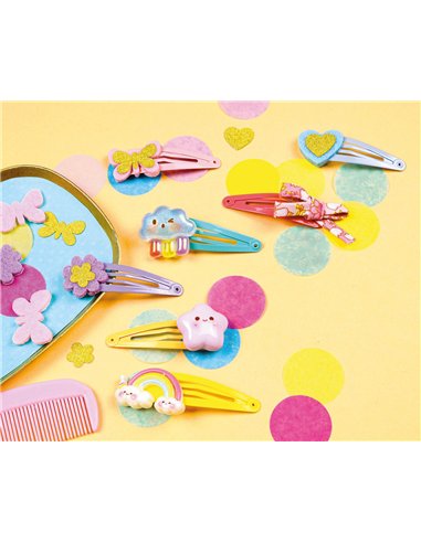 MON COFFRET D'ARTISTE - MON SEMAINIER DE BARRETTES ARC-EN-CIEL - auzou