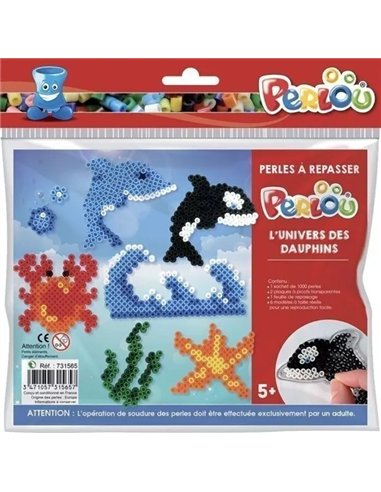 Diy - kit perlou dauphins - graine créative