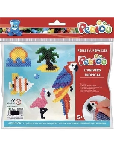 Diy - kit perlou univers tropical  - graine créative