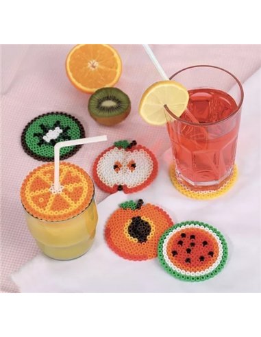 Diy - kit perlou sous verres - fruits - graine créative