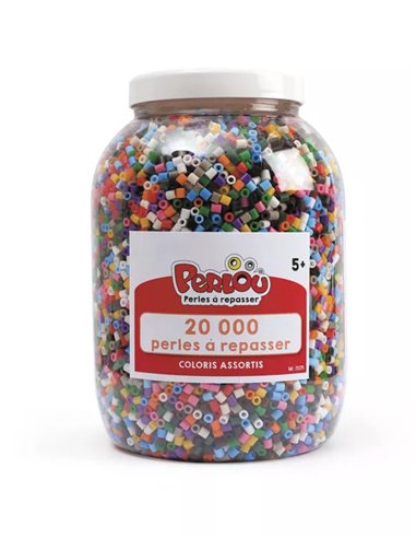BARIL DE 20000 PERLOU PERLES A REPASSER - graine créative