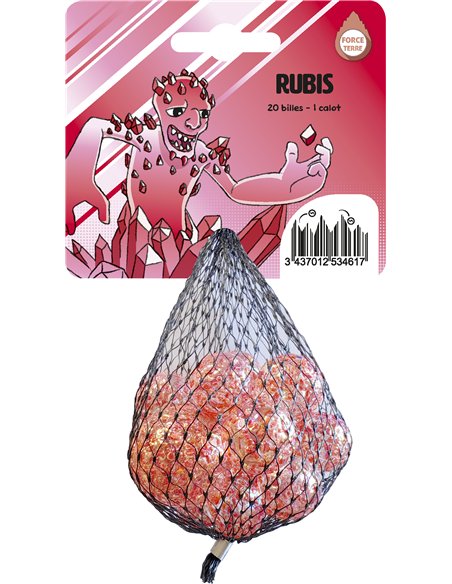 20 BILLES+1 CALOT RUBIS