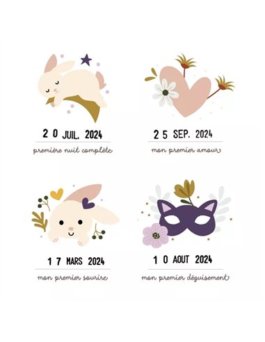 Affiche "Mes premières fois" - Lapin