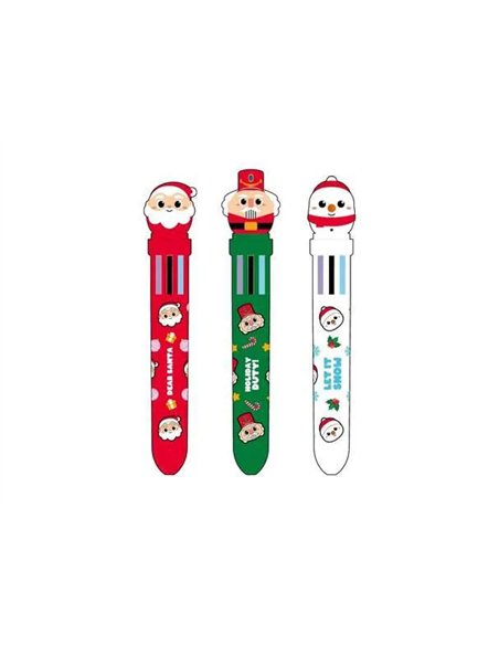 Stylo Multicolore XMAS NOEL 2025 casse noisette vert - Itotal