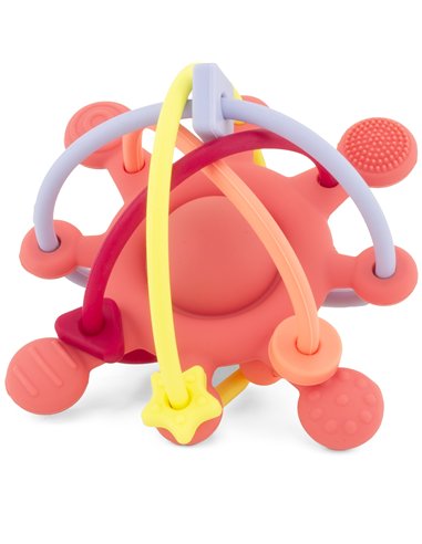 ANNEAU DE DENTITION ÉTOILE SENSORIELLE : ROUGE BRIQUE SILICONE - Ulysse