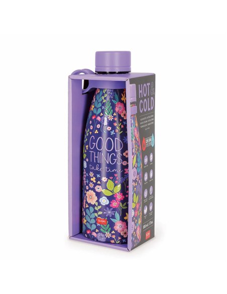 HOT & COLD - GOURDE THERMIQUE - FLOWERS 500ml - Legami