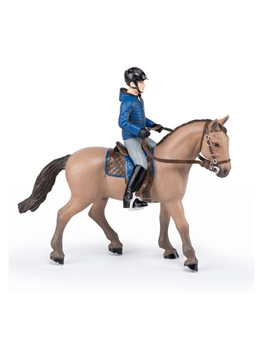 CHEVAL DE PROMENADE ET SON CAVALIER - Papo
