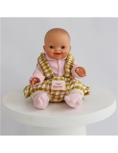Tiny Harlow - Porte bébé pour poupée Vichy Camel
