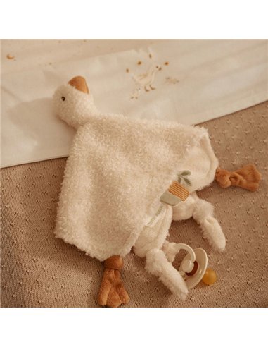 Doudou carré Oie - Newborn - little dutch