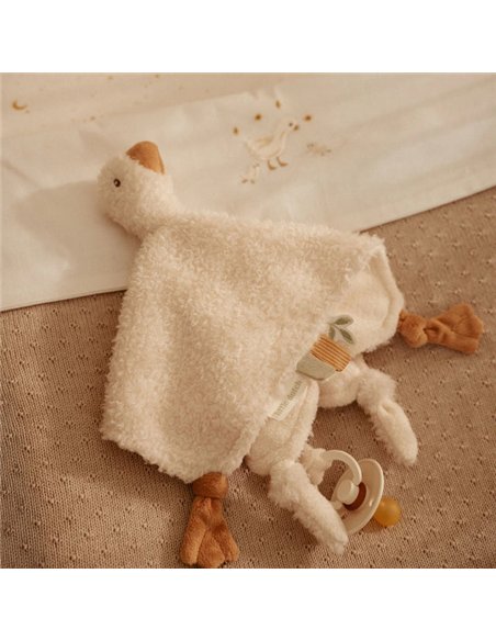 Doudou carré Oie - Newborn - little dutch