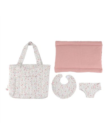 Sac à langer et accessoires pour poupée - little dutch