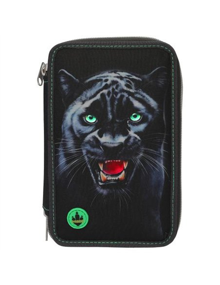Dino World Trousse à crayons 3 compart PANTHER