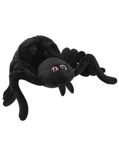 Adventure World Peluche Araignée 20 cm Noire