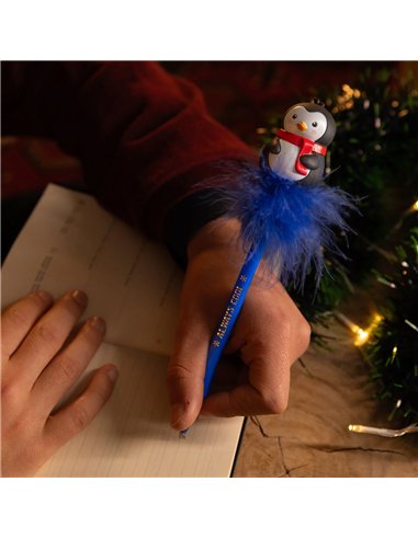 Stylo à Bille Lumineux - Penguin - Writing is Magic noël - legami