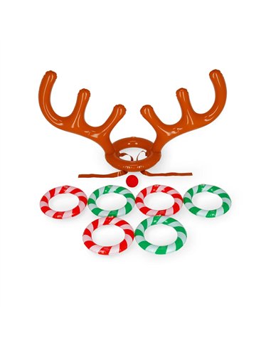 Jeu de Lancer des Anneaux Gonflable - Oh My Deer noël - LEGAMI