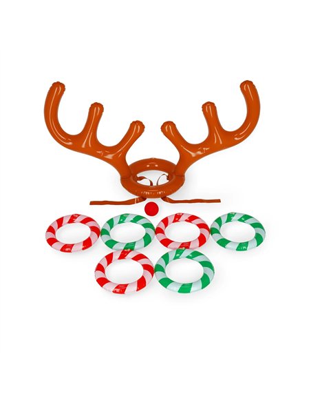 Jeu de Lancer des Anneaux Gonflable - Oh My Deer noël - LEGAMI