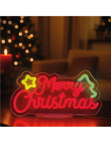 Enseigne Lumineuse Led à Effet Néon - Merry Xmas - It's a Sign noël - LEGAMI