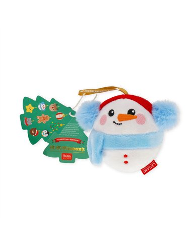 Décoration de Noël en Peluche - Snowman - Oh-Oh-Ohrnaments noël - LEGAMI