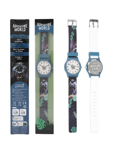 Dino World Montre avec bracelet silicone