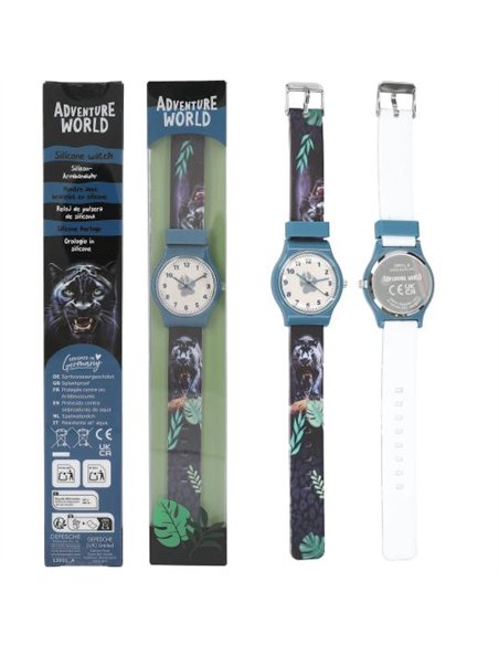 Dino World Montre avec bracelet silicone