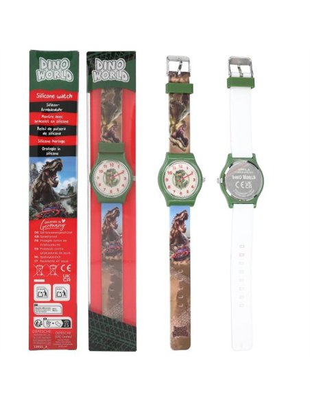 Dino World Montre avec bracelet silicone
