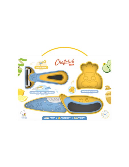 Kit découpe : Couteau et éplucheur Chefclub Kids