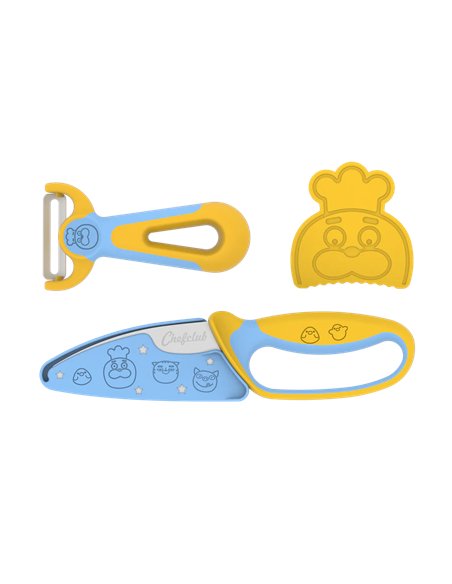 Kit découpe : Couteau et éplucheur Chefclub Kids