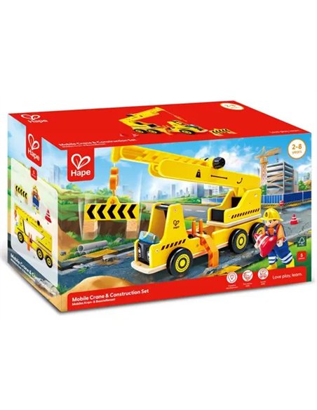 Grande grue de chantier en bois - Hape