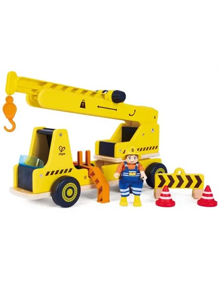 Grande grue de chantier en bois - Hape