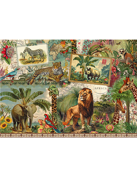 Gwenaelle Trolez PUZZLE 1000 PCS 50 x 70 CM + POCHON - ANIMAUX