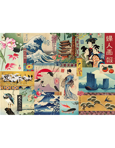 Gwenaelle Trolez PUZZLE 1000 PCS 50 x 70 CM + POCHON - JAPON