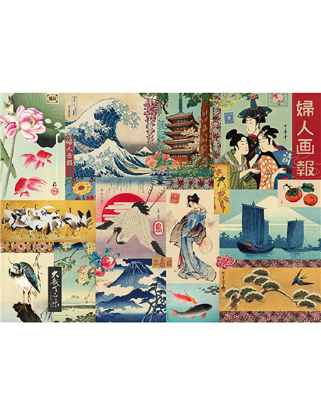 Gwenaelle Trolez PUZZLE 1000 PCS 50 x 70 CM + POCHON - JAPON