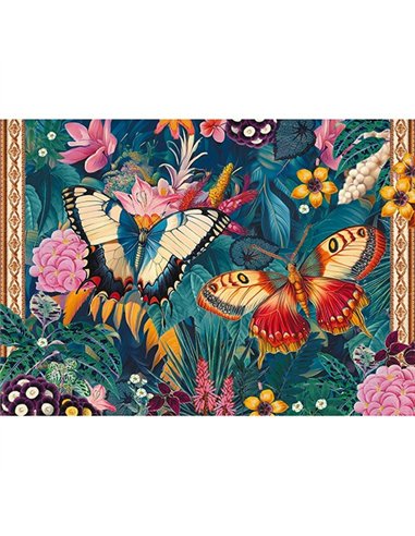 Gwenaelle Trolez PUZZLE 1000 PCS 50 x 70 CM + POCHON - PAPILLONS