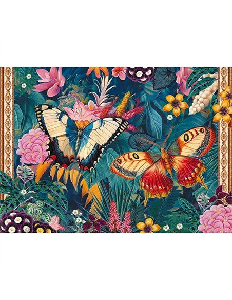 Gwenaelle Trolez PUZZLE 1000 PCS 50 x 70 CM + POCHON - PAPILLONS
