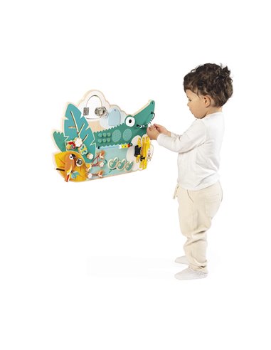 Busy-board Crocodile en bois Tropik - Janod