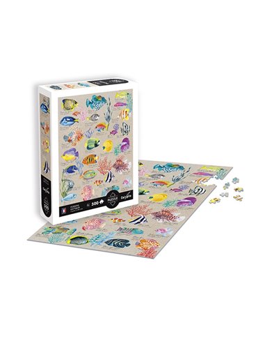 PUZZLE 500 P Poissons Exotiques 2025 - sentosphère