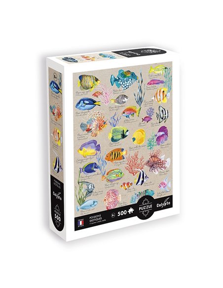 PUZZLE 500 P Poissons Exotiques 2025 - sentosphère
