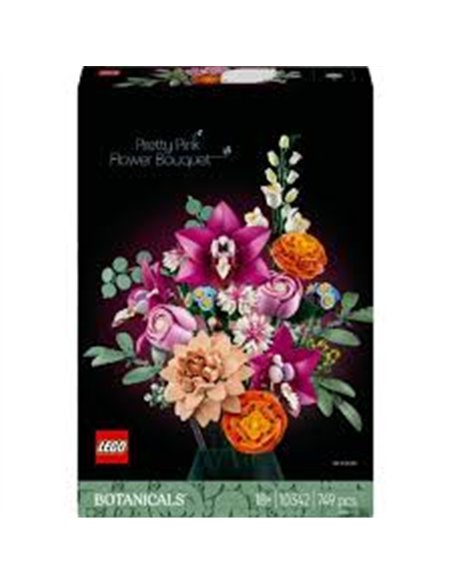 Le joli bouquet de fleurs roses LEGO Botanicals 10342