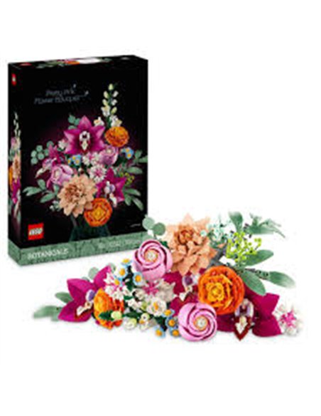Le joli bouquet de fleurs roses LEGO Botanicals 10342