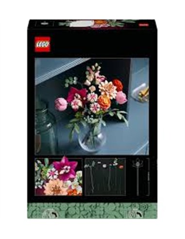 Le joli bouquet de fleurs roses LEGO Botanicals 10342